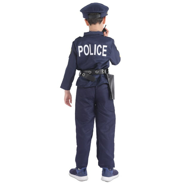 Disfraz De Policía Para Niños Disfraz De Oficial De Policía - Temu