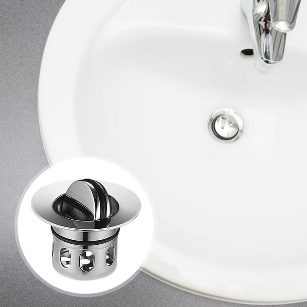 Tapón Lavabo Tapón de lavabo tipo empuje Tapones de fregadero de acero  inoxidable Tapones de filtro de drenaje Tmvgtek Libre de BPA