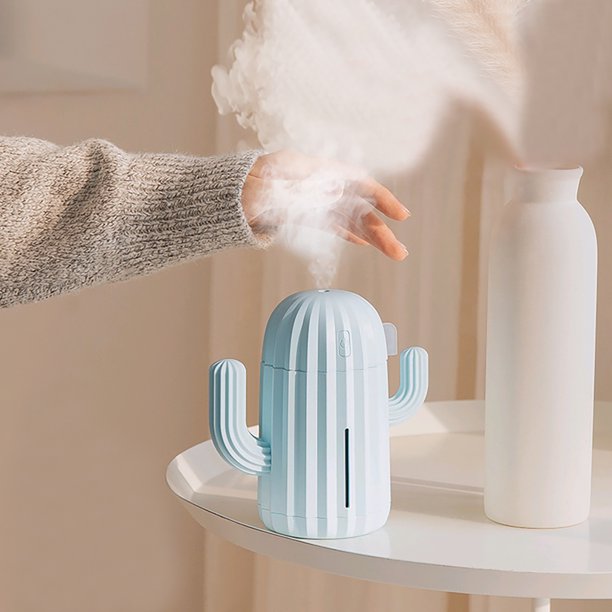 Humidificador de gota de agua con luz, mini humidificador portátil de  niebla, humidificador USB con luz colorida, humidificador silencioso de  niebla