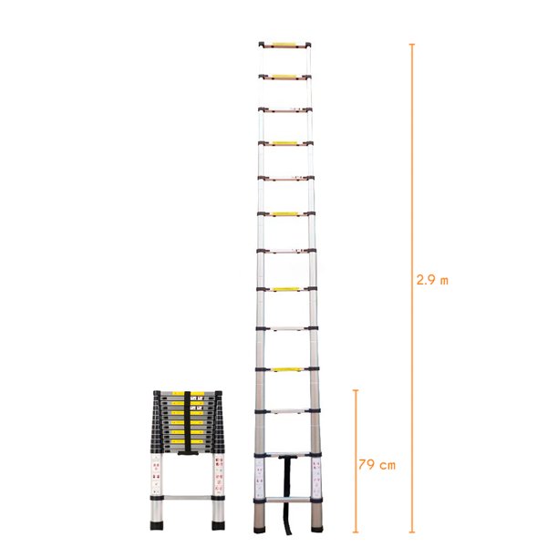 Escalera Telescópica Lo Necesito Multiusos De 2.9 M