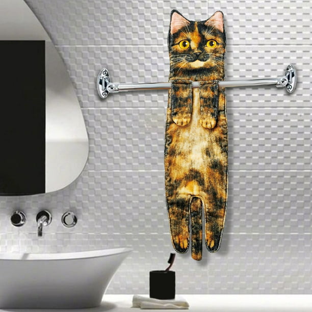 Toallas de mano multiusos para gatos, toallitas suaves decorativas  absorbentes, toallas de cocina pa perfecl Paños