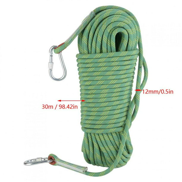 Cuerda de seguridad para escalada al aire libre de 10m Cuerda de rescate  para montañismo Ripstop, cuerda de 10mm de diámetro para caminar Hy  YONGSHENG 8390613009883