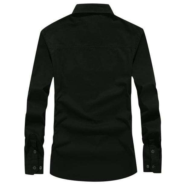 Chaqueta militar de manga larga para hombre, informal, a la moda, de manga  larga Pompotops oipoqjl49916