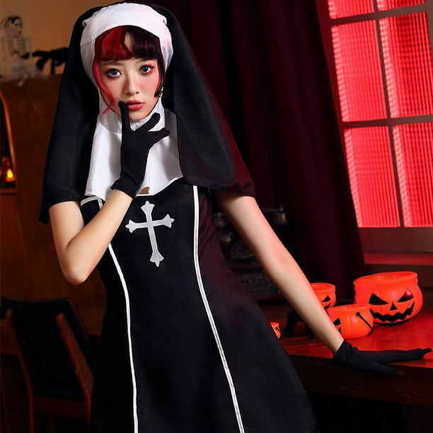 1 Uds. Accesorios de disfraz de monja de Halloween collar de monja para  fiesta de cosplay de Hallowe JAMW Sencillez