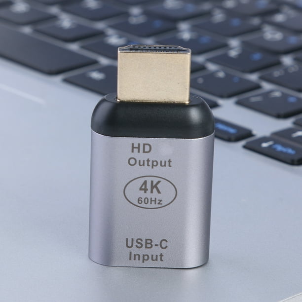 Adaptador HDMI macho a USB C hembra 4k60hz con fábrica de energía