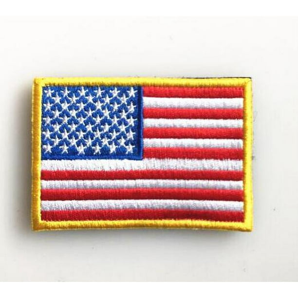 Kamao Parche personalizado con nombre militar de EE. UU., parche de bandera  estadounidense de 3 pulgadas con texto bordado personalizado, accesorio