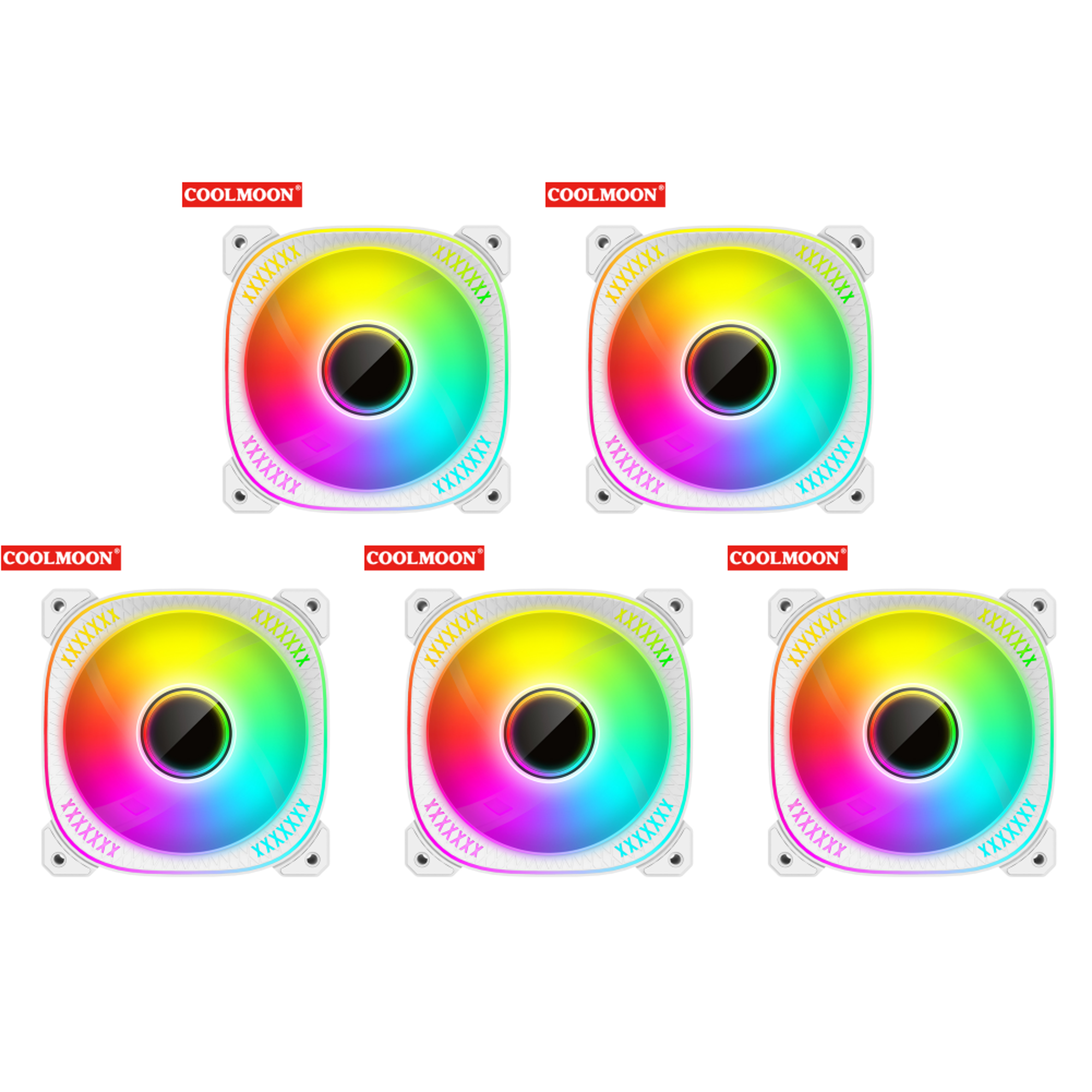 Likrtyny Ventilador RGB Direccionable Ventiladores ARGB 6 Pines Y 5 V ...
