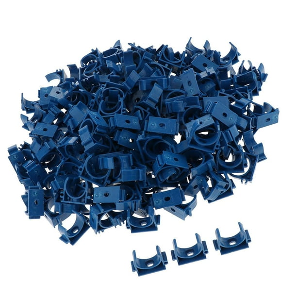  50 abrazaderas de plástico azul para manguera de 0.236-0.472  in/1/4''-1/2'' con control de flujo ajustable, clips de cierre de tubos,  clips de tubo de cerveza de sifón, válvula de abrazadera de