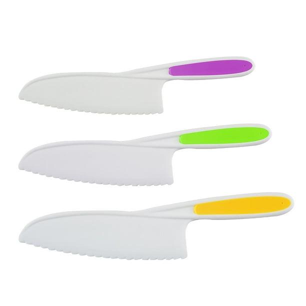 Juguete Juego de cuchillos para hornear de cocina de nailon para niños,  perfecto para cuchillos seguros para niños pequeños AMMAO MXZZ23418A6963