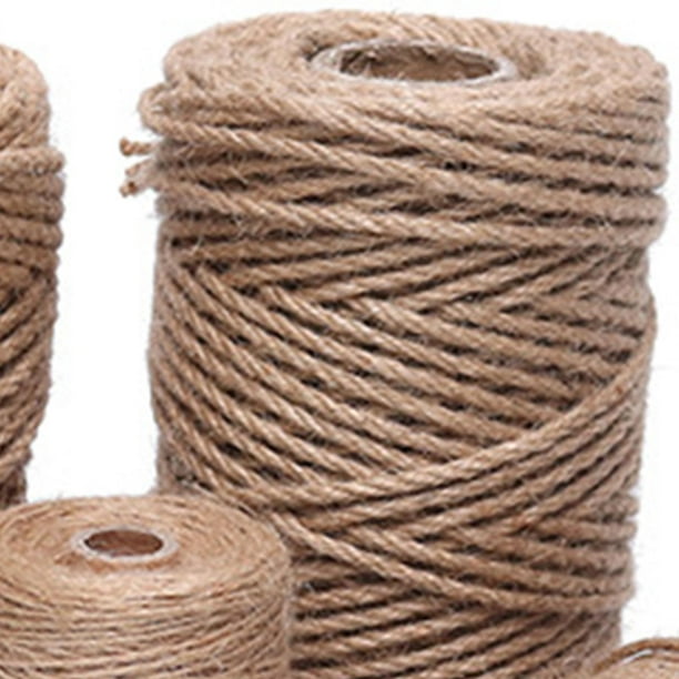 Paquete de 2 cuerdas de cáñamo natural de 1/4 de pulgada para gato, cuerda  de sisal natural para rascar poste, cuerda de árbol de gato, cuerda de