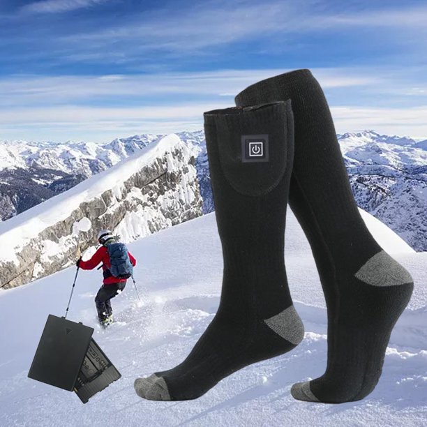 Calcetines calefactables para mujer, calcetines cálidos de invierno,  calentador de pies para senderismo al aire libre, camping, esquí, ciclismo  Macarena Calcetines calentadores de pies