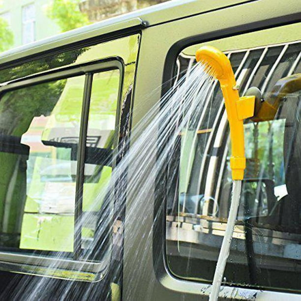 Ducha Herramienta de lavado portátil para ducha de automóvil 12V: bombea  agua del balde a un chorro Abanopi Ducha
