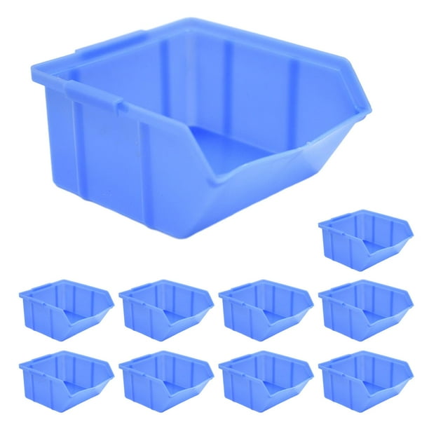 Cabilock 6 unids almacén piezas caja organizador despensa bin clavos  contenedor apilamiento contenedor de tornillo organizador de piezas  contenedores