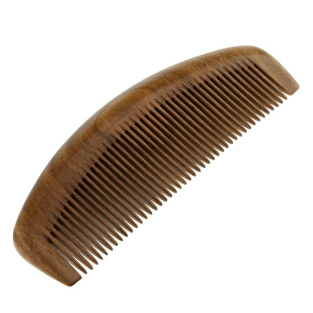 Peine para el cabello de madera Peine de madera de dientes finos para  mujeres Peine de sándalo MABOTO Peine