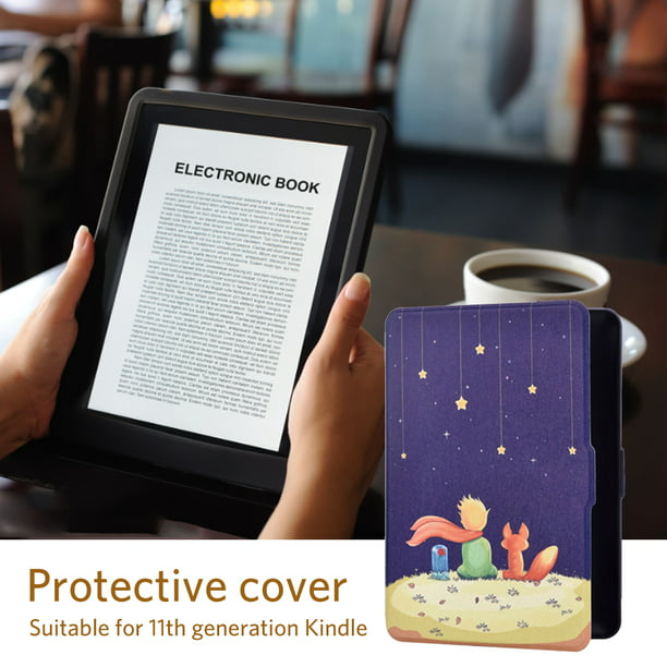 Escudo Protector Funda para lector de libros electrónicos pintada de cuero  PU para  Kindle 2022 completamente nuevo (Prince) Likrtyny Para  estrenar