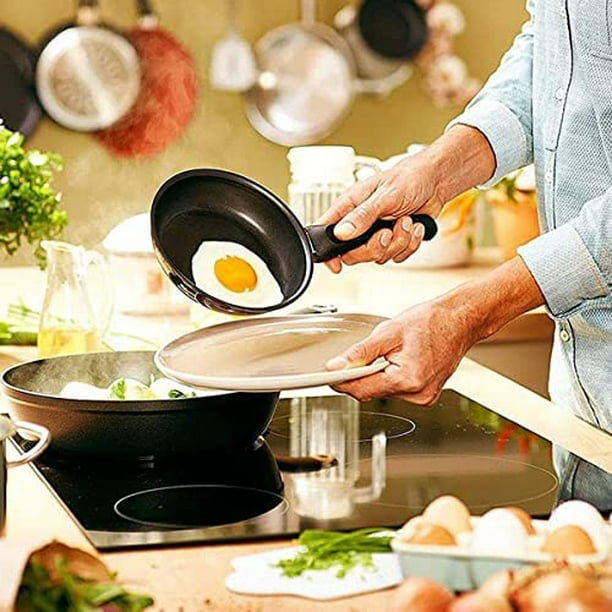 PDTO One Egg Mini sartén pequeña Redonda 12 cm Sartén para Panqueques  Antiadherente Utensilios de Cocina – Los mejores productos en la tienda  online Joom Geek