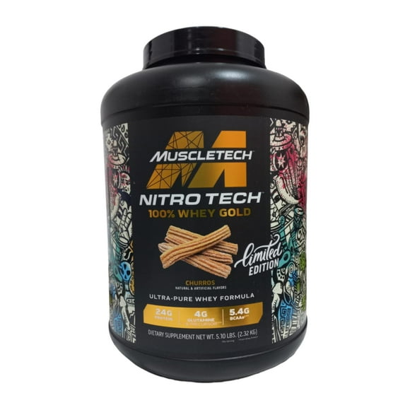proteina nitro tech whey gold 5lb churros