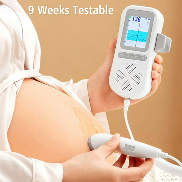 Doppler cardíaco fetal inteligente: registre y comparta los latidos del  corazón del bebé a través de una aplicación en casa - Wellue