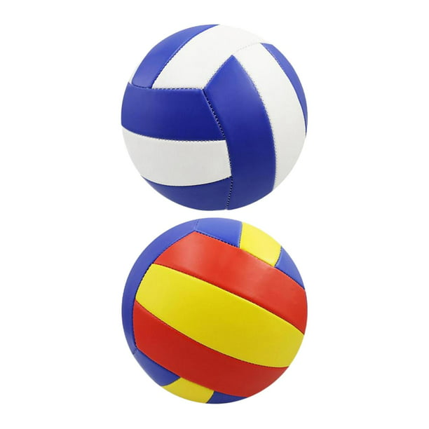2 uds tamaño oficial 5 pelotas de voleibol estándar PU cuero goma niños  adolescentes adultos juego de playa equipo pelotas equipo de entrenamiento  Sharpla Pelota blanda de voleibol