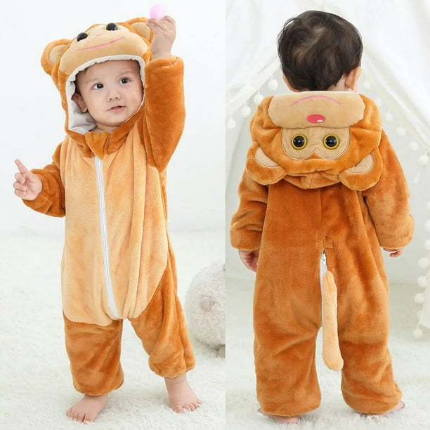 Ropa de invierno para bebés, Pijamas de una pieza con capucha, monos para  niñas y niños, Pijamas de unicornio, ropa de dormir Kigurumi
