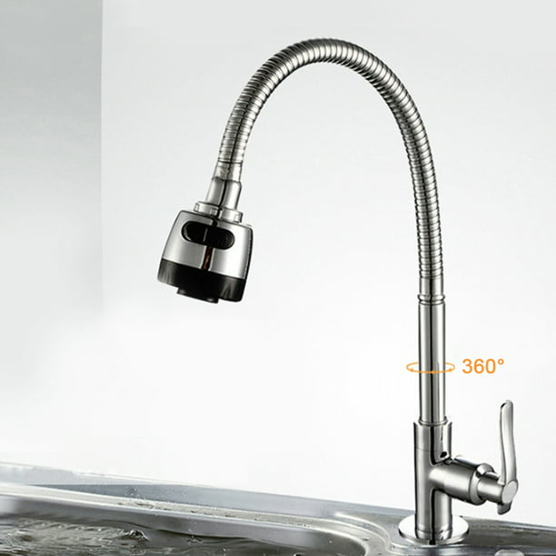 Solo agua fría tipo grifo de cocina montaje en pared grifo de fregadero de  cocina hogar 360 accesorios de cocina giratorios G1 2in