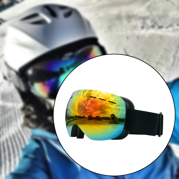 2x Gafas De Esquí De Nieve Gafas De Snowboard Para Moto Lentes Multicolores