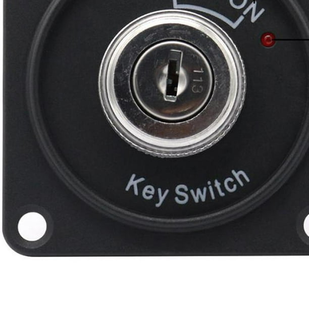 Vehículo 12V DC Interruptor de encendido ON/OFF Interruptor de llave Panel  con 2 llaves, 2 posiciones