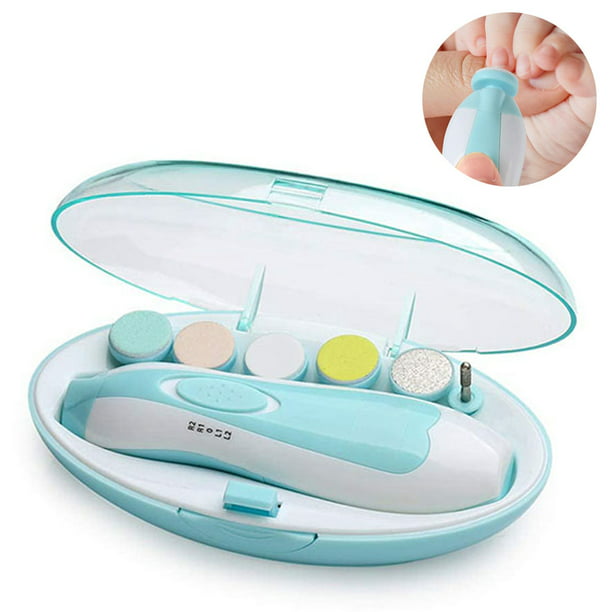Cortaúñas eléctrico para bebés, lima de uñas segura para bebés para recién  nacidos y niños pequeños, cuidado de uñas, pulido y recorte Vhermosa  5*5*5cm