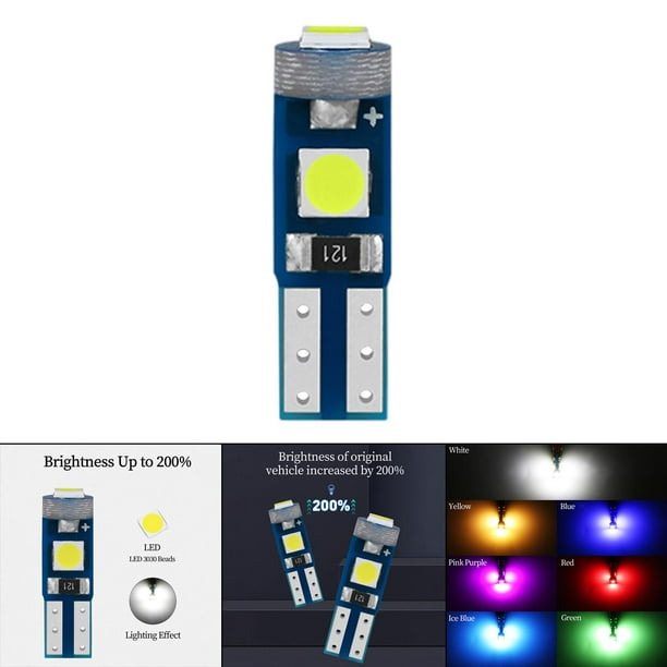 Bombilla T5 LED 2 SMD T5 Dashboard Coche Verde 12V