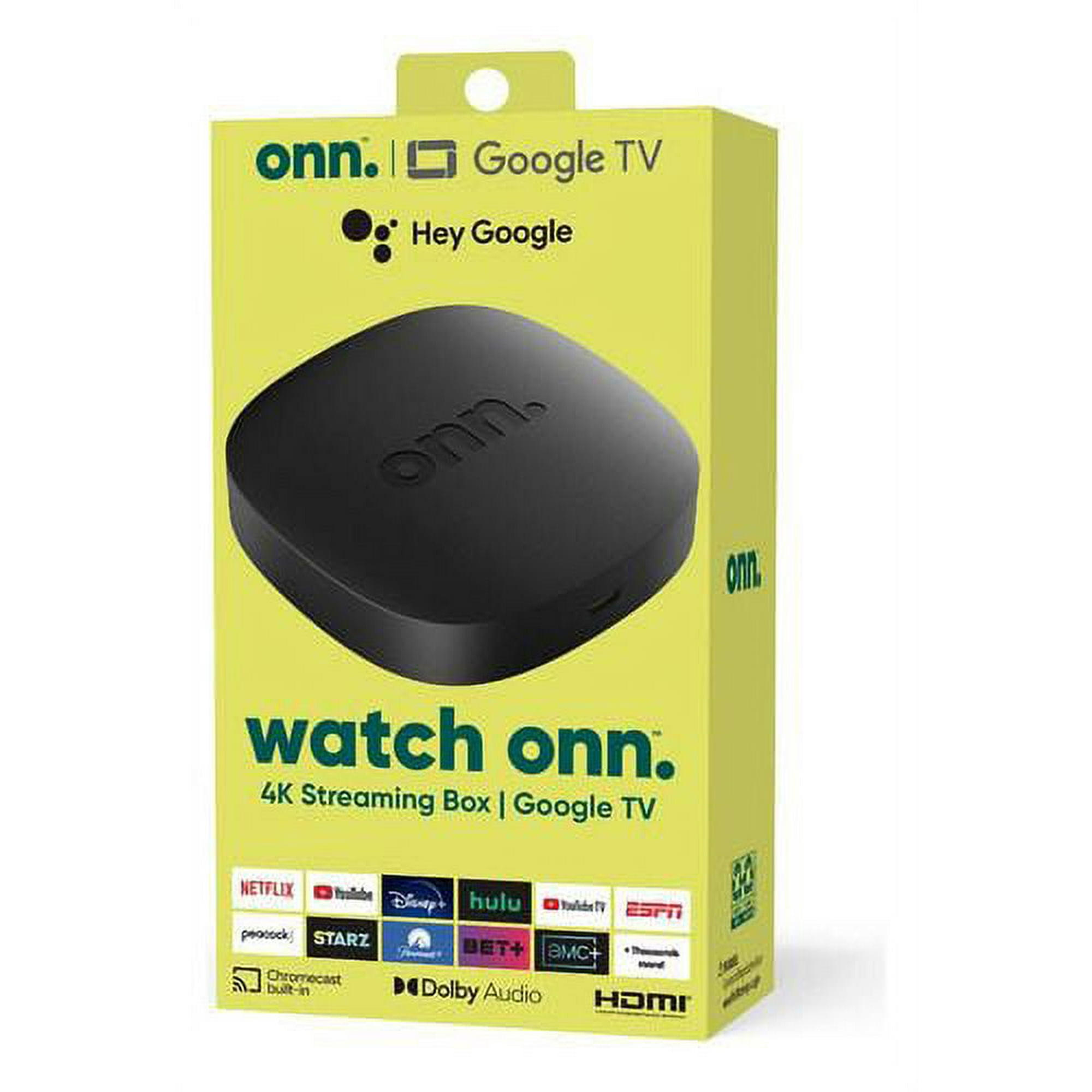 Onn Uhd Streaming 4k 2 Gb Ram Google Tv 2023 Color Negro Onn tv