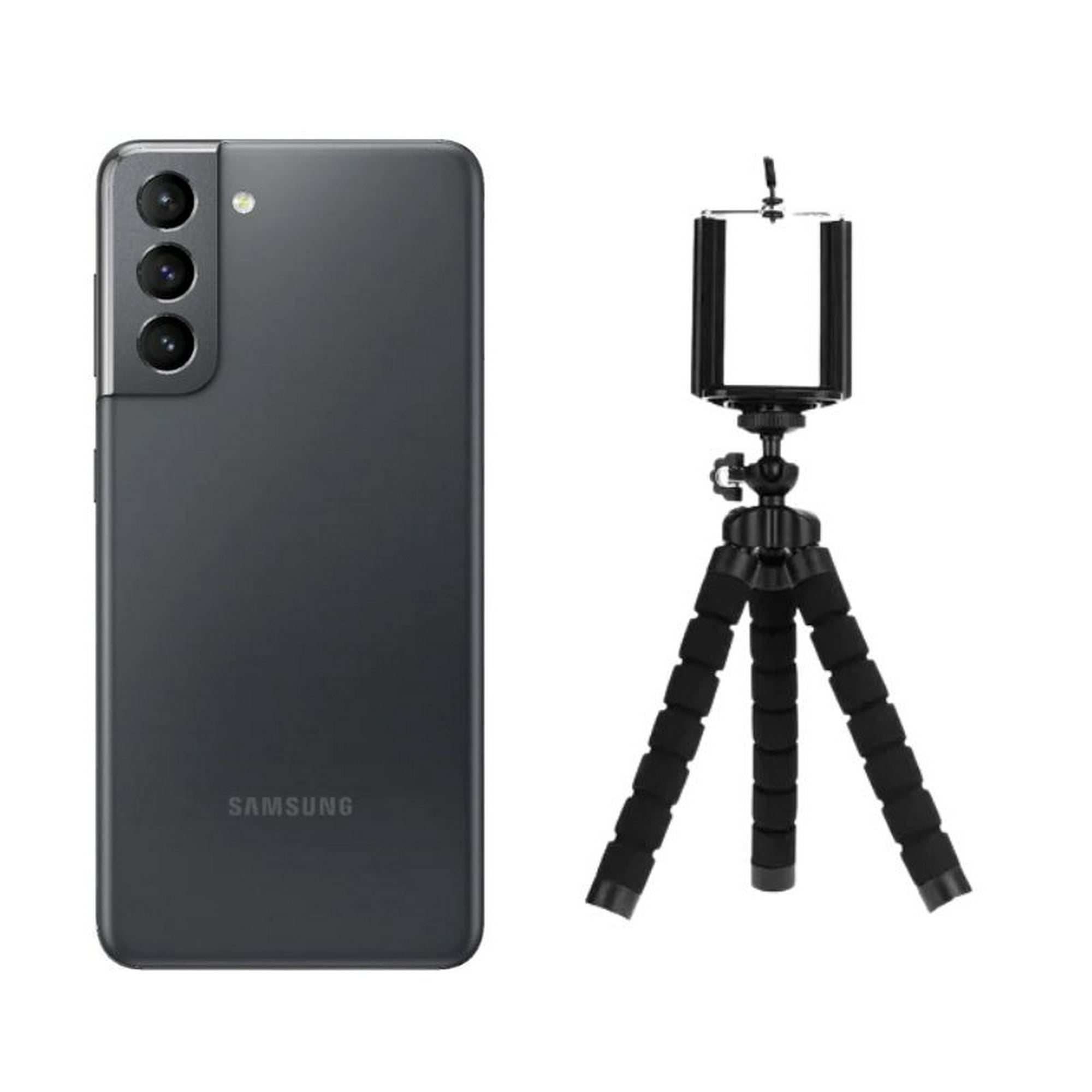 suma conjunto escalada Samsung S21 128GB Reacondicionado Gris + Trípode Samsung Galaxy S21 |  Bodega Aurrera en línea