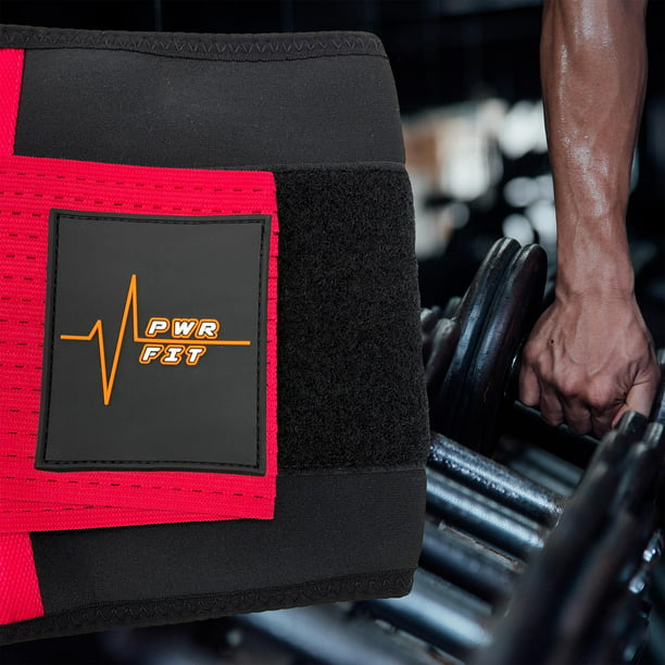 faja gym cintura colombiana power fit color rojo POWER FIT liso