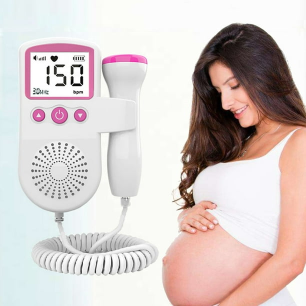 Monitor de frecuencia cardíaca Doppler fetal Pantalla LCD Embarazo Bebé  Detector de sonido fetal Likrtyny 6km4gy9wl4qc8hd4