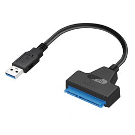  StarTech.com Cable SATA a USB - Adaptador de disco duro SATA  III USB 3.0 a 2.5 - Convertidor externo para transferencia de datos SSD/HDD  (USB3S2SAT3CB) : Electrónica