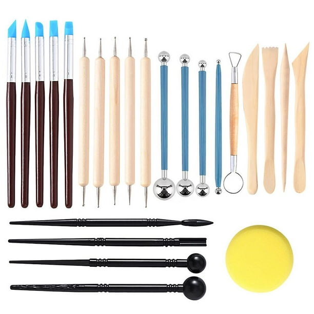 Set 30 herramientas modelado para escultura, arcilla, cerámica