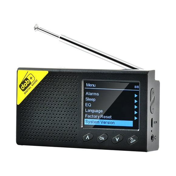 radio dab y fm digital con bt radio digital portátil receptor dabfm inalámbrico recargab carevas equipo de radio