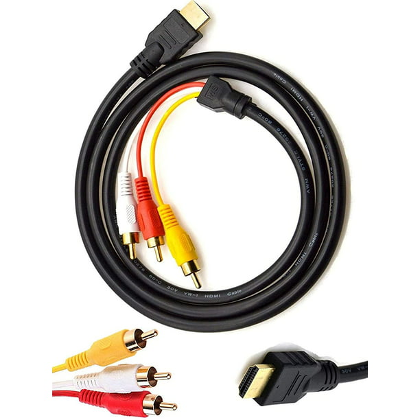 Cable HDMI a RCA, macho a macho, Cable Componente de audio y video,  adaptador convertidor, 1.8M por Adepaton CZDZ-HY46