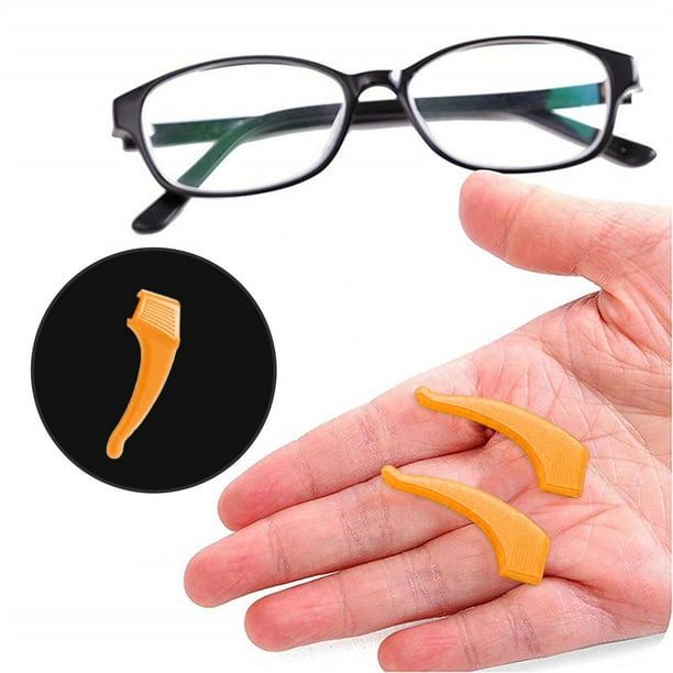 2 uds. de ganchos antideslizantes de silicona para gafas, soporte para de  de las patillas, accesorios para gafas, moda ligera Naranja Yinane Gancho  para la oreja para anteojos
