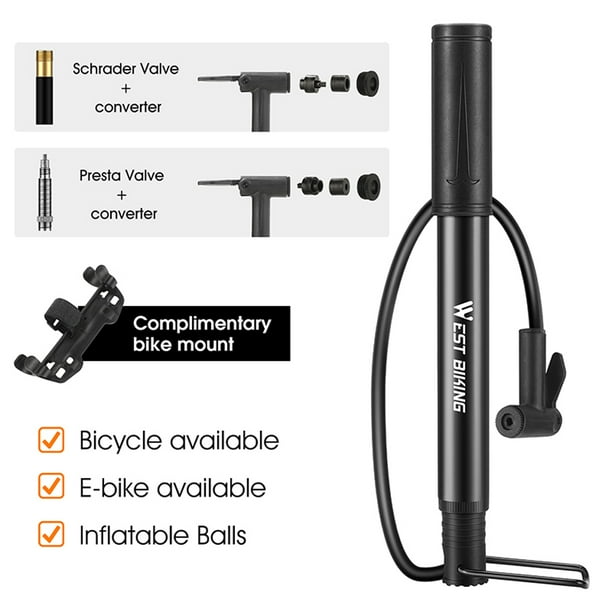 Inflador Portátil Truper Mini Bomba de Aire 60 PSI para Bicicleta - Promart