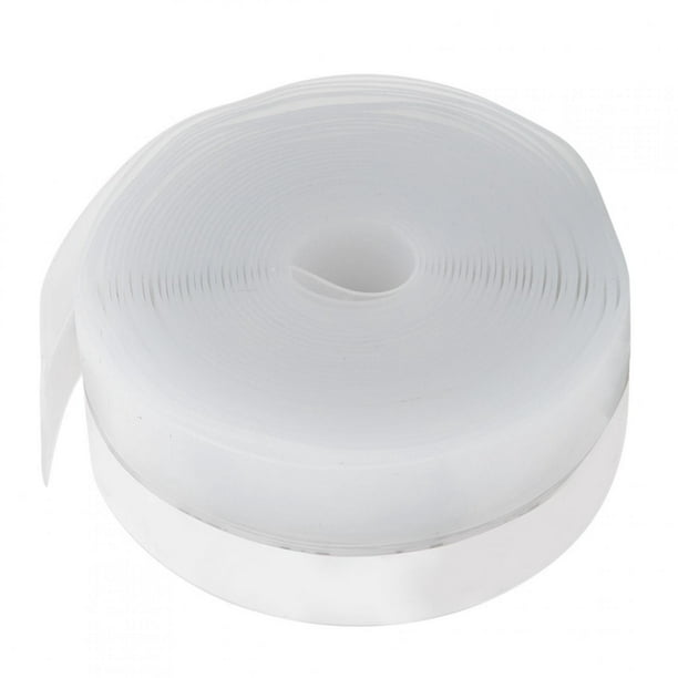Burlete adhesivo silicona (Transparente, Largo: 6 m, Desajustes de 1 - 7  mm)
