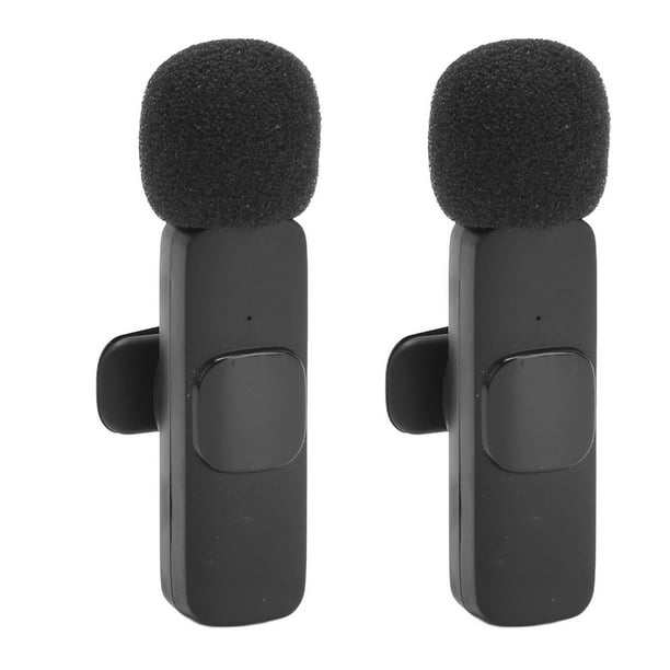 Pequeño micrófono de solapa o micrófono de solapa con clip. equipo de  grabación de sonido profesional para celular.