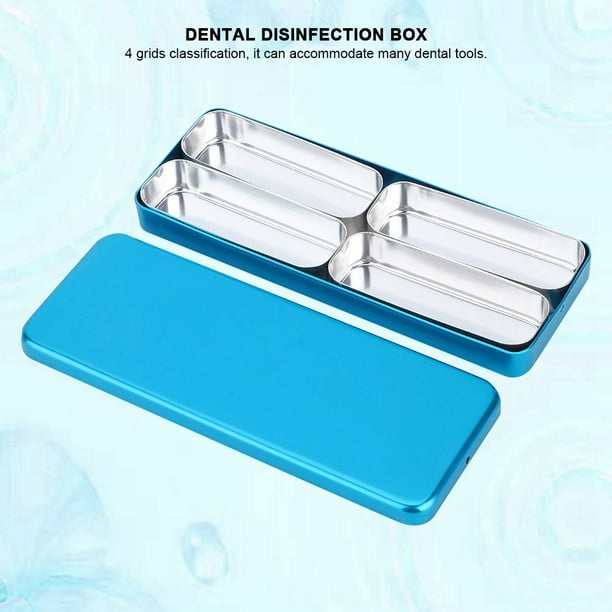 Caja de esterilización dental, caja de esterilización dental de vida de  servicio de plástico, caja de esterilización bandeja de desinfección  bandeja