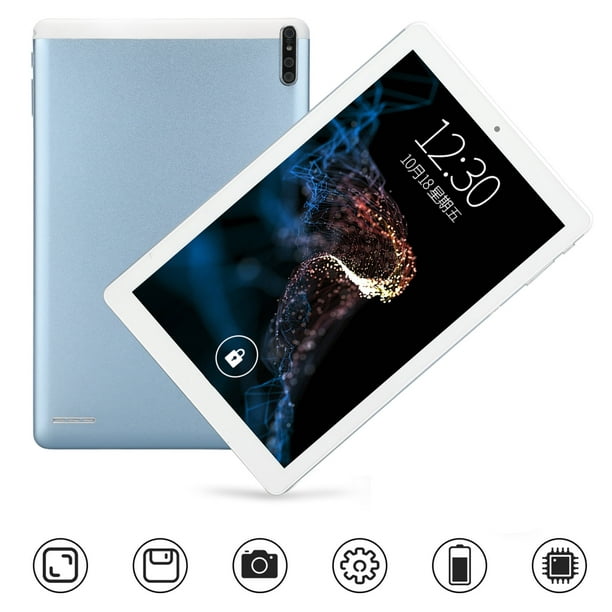 Tablet PC con Android 12, 10.1 Pulgadas 1080P IPS HD,6GB RAM 128GB ROM,CPU  MT6592 de 10 Núcleos,Ranura para Tarjeta SIM Dual,WiFi de Doble Banda