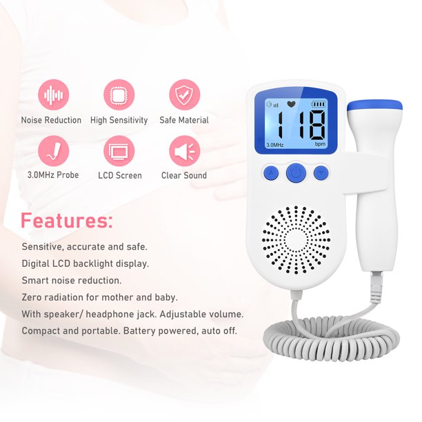 Doppler fetal portátil con transductor de 3 mhz - Marca Xignal