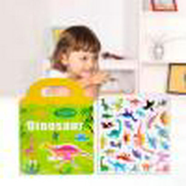 Niños Pegatinas reutilizables Libros de actividades para niños Cognición  educativa Juguetes de aprendizaje DIY Puzzle Juegos de pegatinas Ainimal  Pegatinas