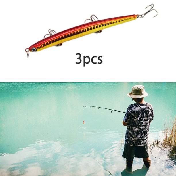 Señuelos de pesca, Señuelos de pesca luminosos Cebo Crankbaits, Señuelos de  pesca Cebos Tackle Rojo 15g kusrkot señuelo de pesca