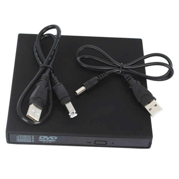 USB 2.0 DVD externo delgado RW Grabadora de CD Lector Reproductor