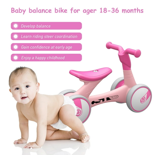 Baby Balance Bikes Juguetes para bebés para niños de 1 año yeacher Empujar  bicicleta