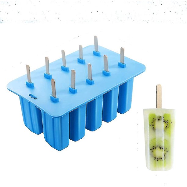 Forma de barco Molde de hielo de silicona Herramienta de bricol de paleta  de silicona Fabricante de paletas de fácil limpieza para utensilios de  cocina