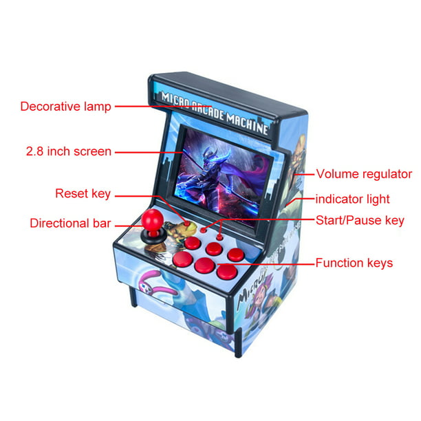 Reproductor de juegos para niños Pantalla de 2,8 pulgadas Consola